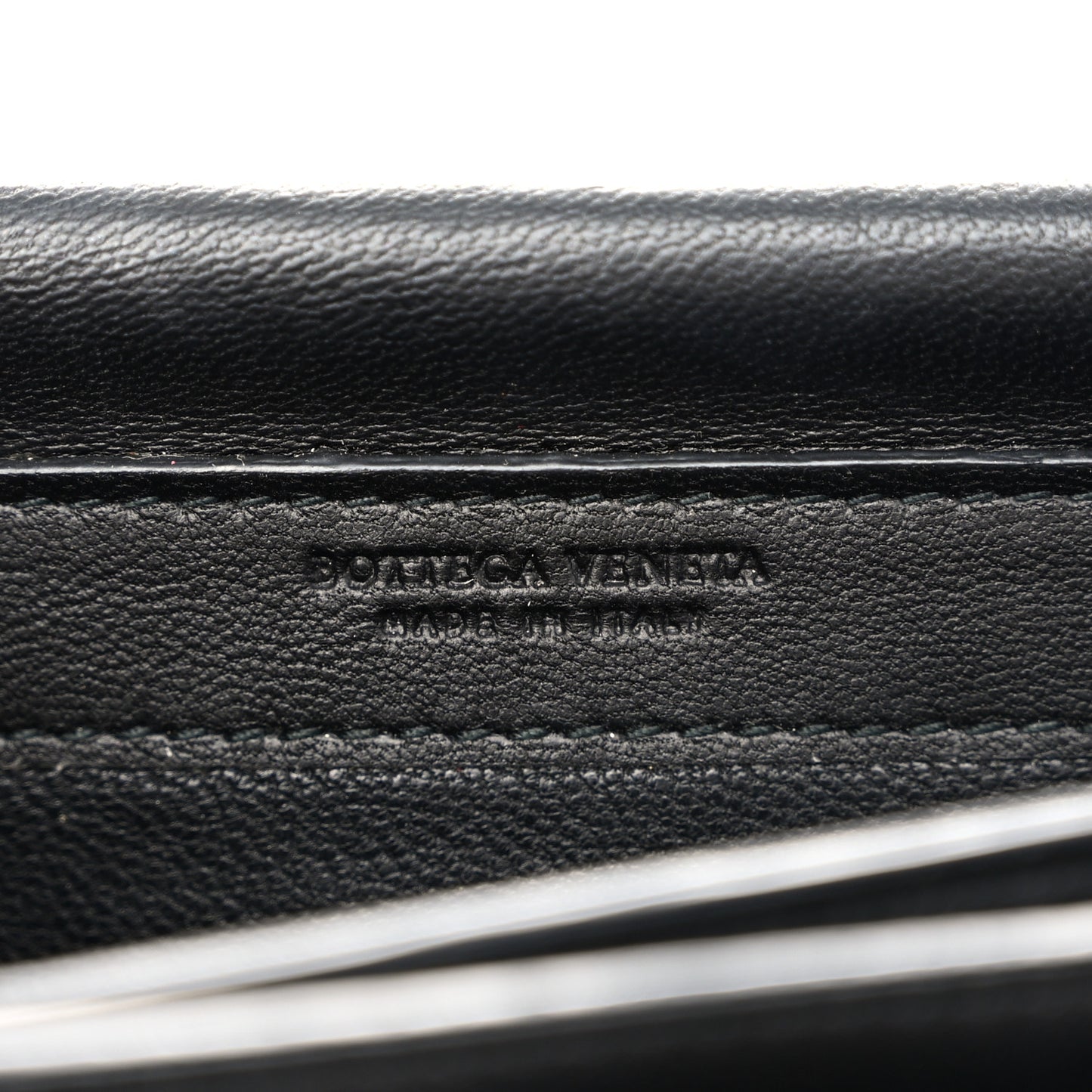 Nappa Intrecciato Continental Wallet on Chain Black