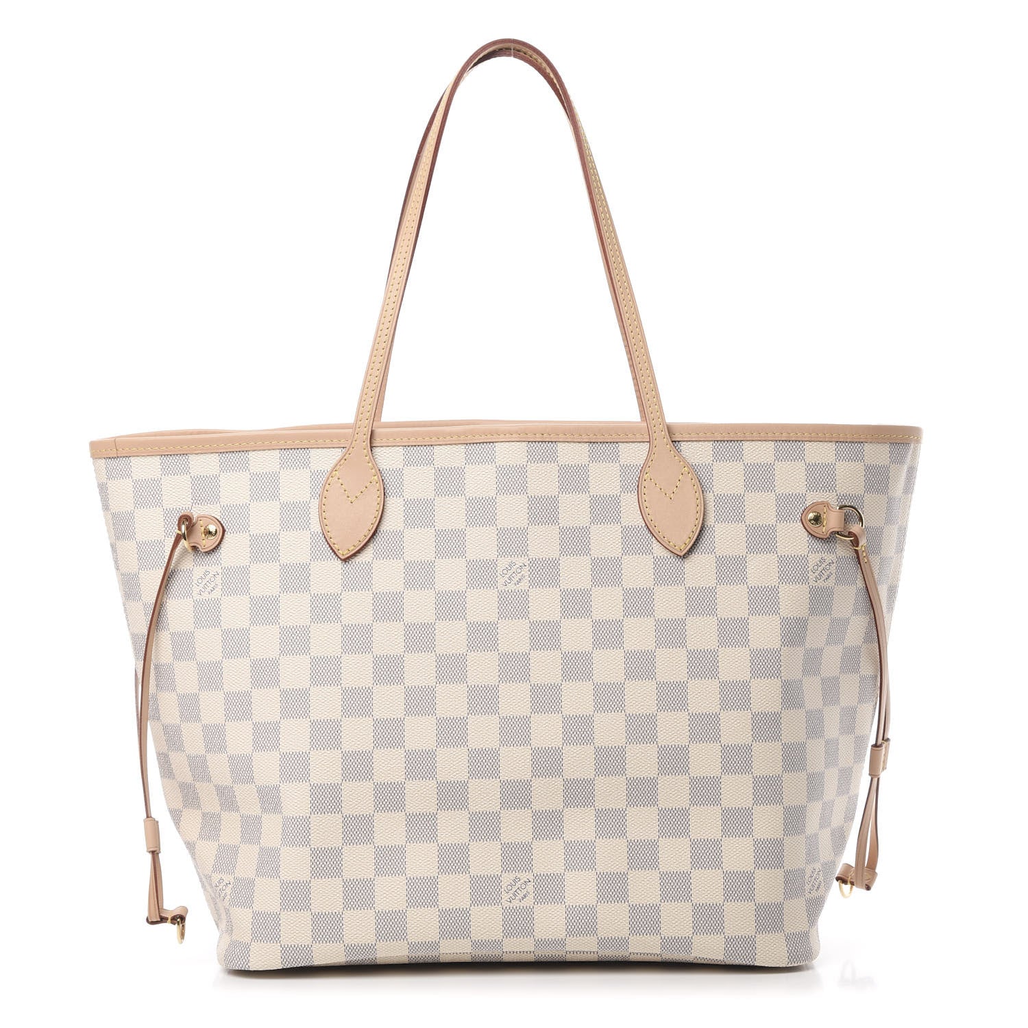 Louis Vuitton Damier Azur Neo Neverfull MM Rose Ballerine 1 of 10