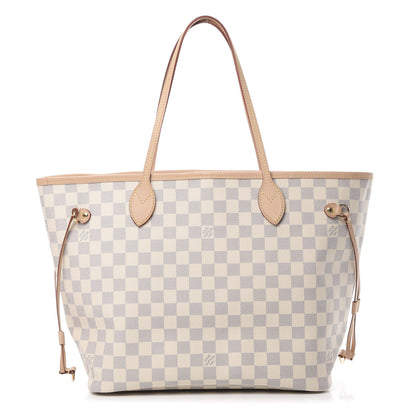 Louis Vuitton Damier Azur Neo Neverfull MM Rose Ballerine 1 of 10