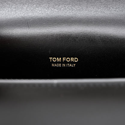 Tom Ford Palmellato Calfskin TF Chain Shoulder Bag Black 6 of 12