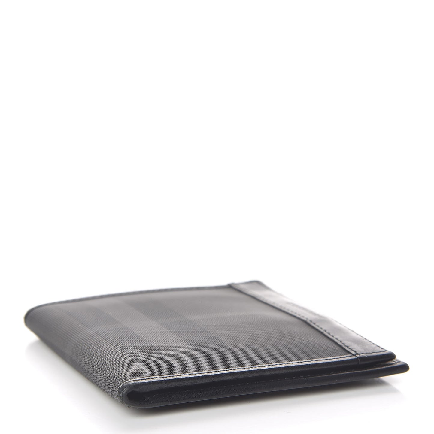 Smoked Check Bi-Fold Wallet Black