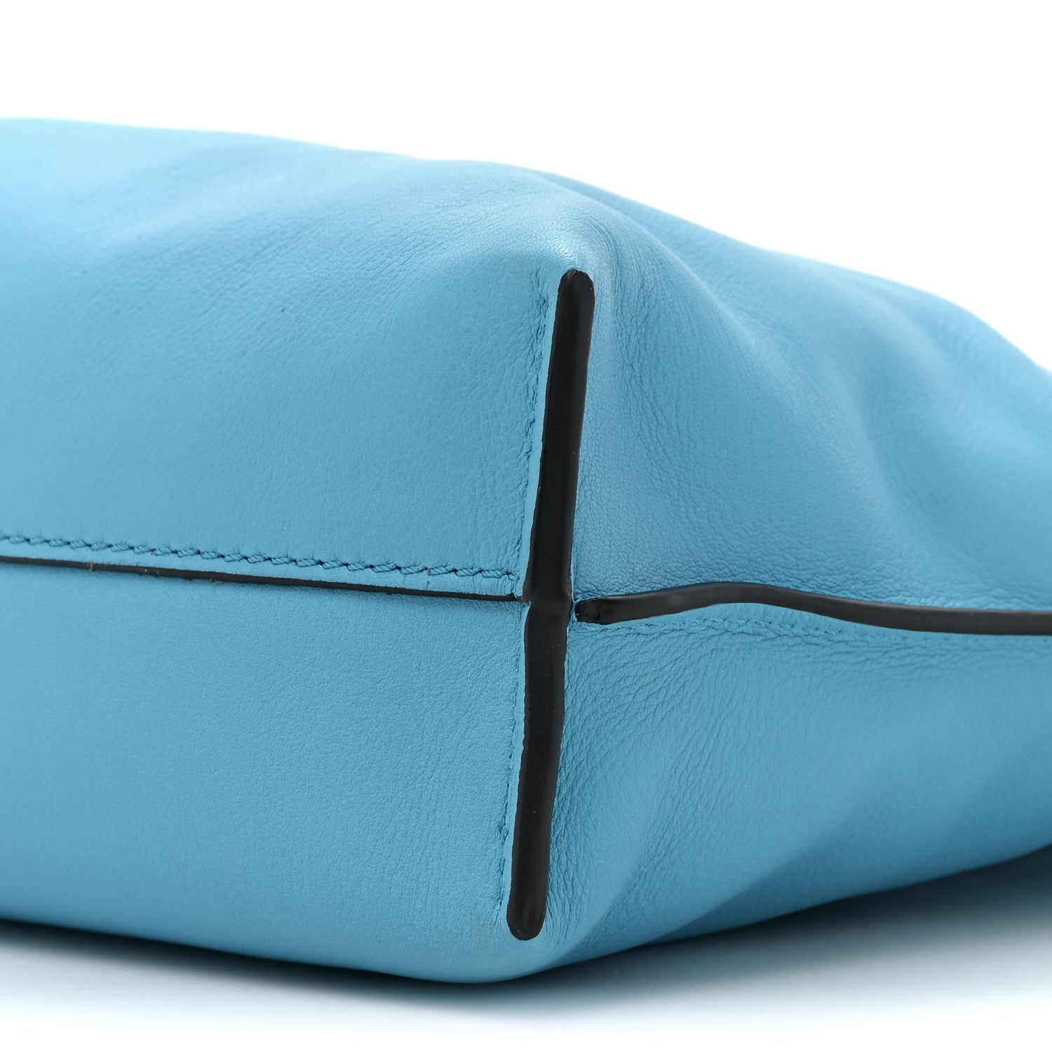 Loewe Calfskin Mini Flamenco Knot Bag Cyan 7 of 8