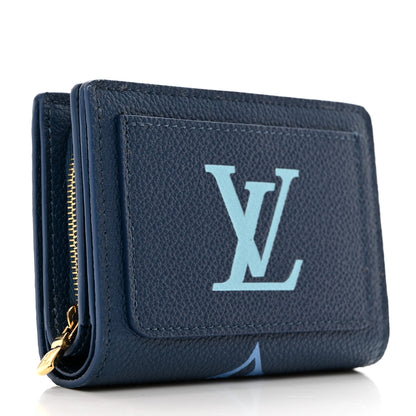 Louis Vuitton Empreinte Monogram Giant LV By The Pool Clea Wallet Gradient Blue 3 of 7