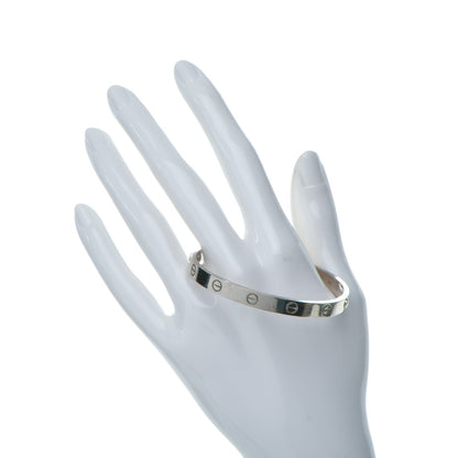 Cartier 18K White Gold LOVE Bracelet 17 2 of 5