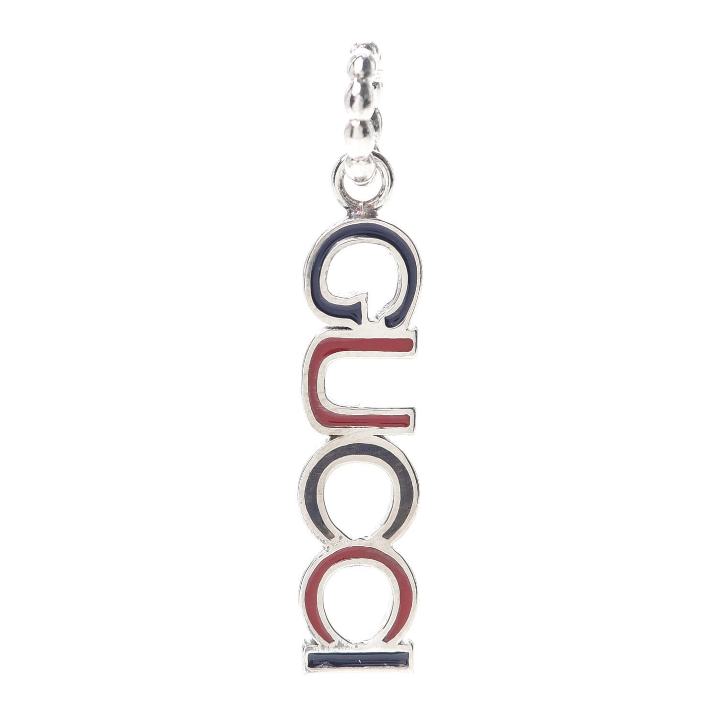 Sterling Silver Enamel Charm Black Red