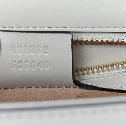 Gucci Calfskin Small Sylvie Shoulder Bag White 7 of 12