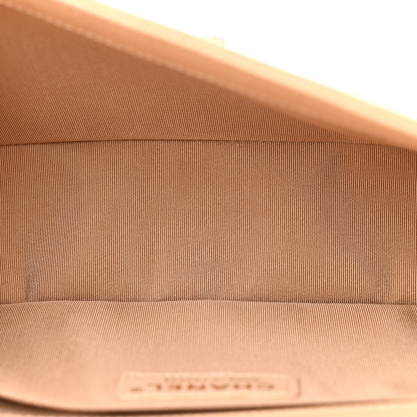 Caviar Quilted Medium Boy Flap Beige
