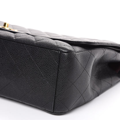 Chanel Caviar Quilted Maxi Double Flap Black 10 of 15