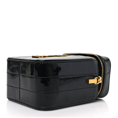 Saint Laurent Patent Matelasse Monogram Vicky Vanity Black 8 of 8