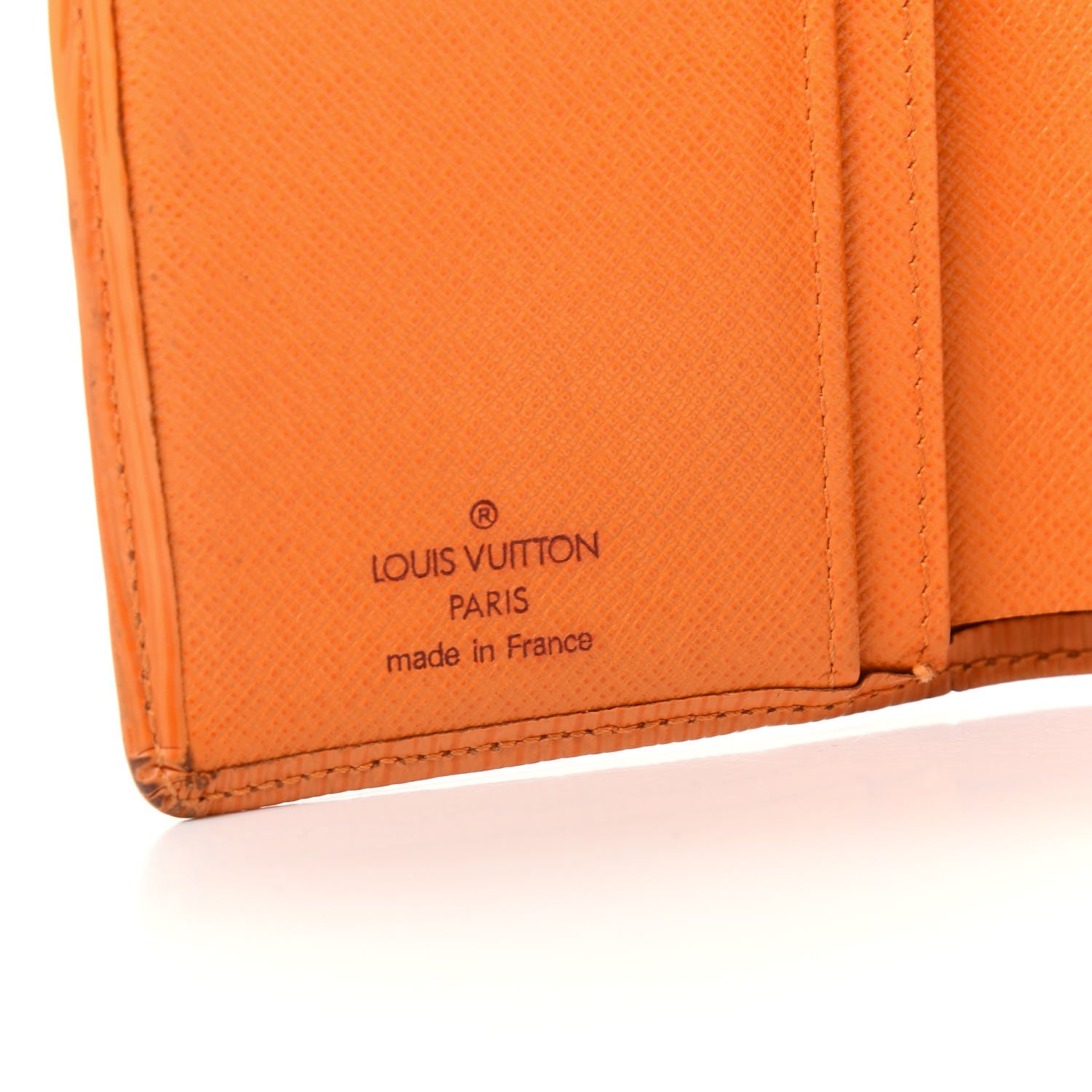 Louis Vuitton Epi French Purse Wallet Mandarin 6 of 14