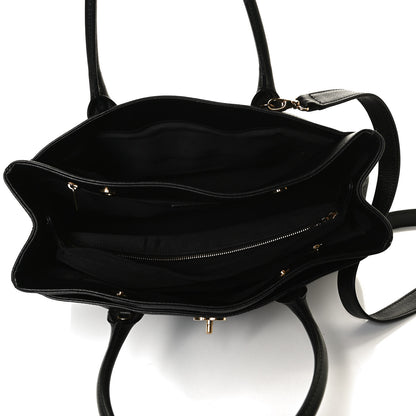 Chanel Calfskin Cerf Executive Shopper Tote Black 5 of 14