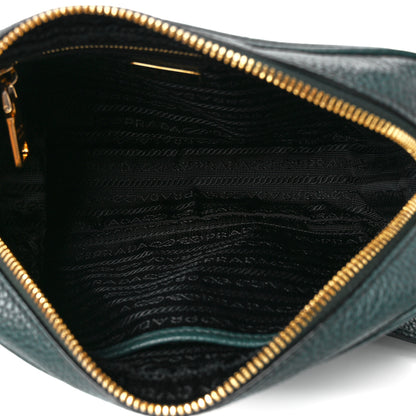 Prada Vitello Phenix Camera Bag Smeraldo 5 of 11