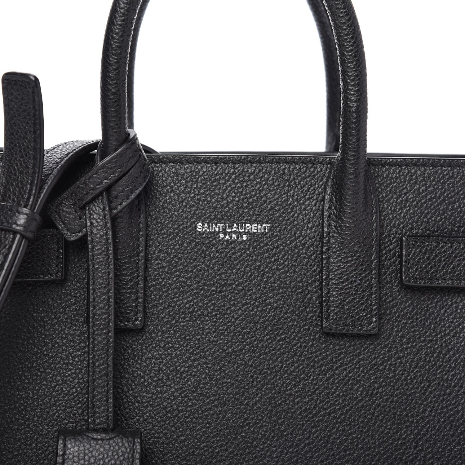 Saint Laurent Grained Calfskin Nano Sac De Jour Black 10 of 10