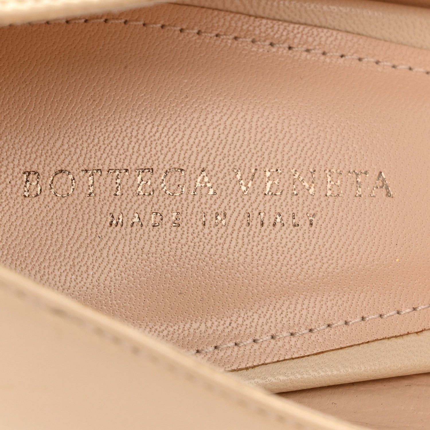 Bottega Veneta Nappa Intrecciato Platform Pumps 38 Nude 8 of 9