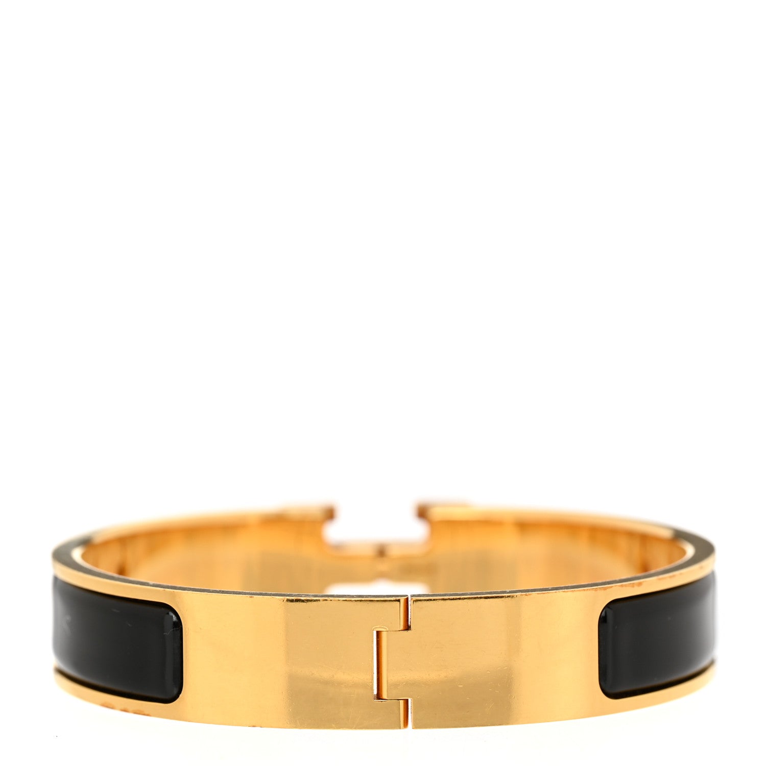 Hermes Enamel Narrow Clic Clac H Bracelet PM Black 3 of 5