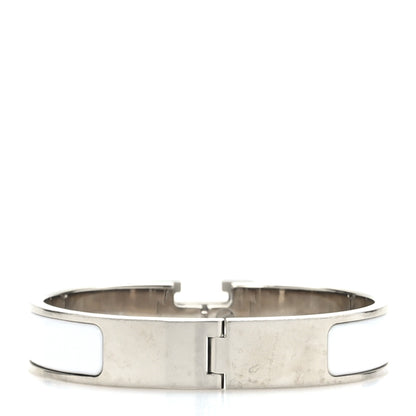 Hermes Enamel Narrow Clic Clac H Bracelet PM White 3 of 5