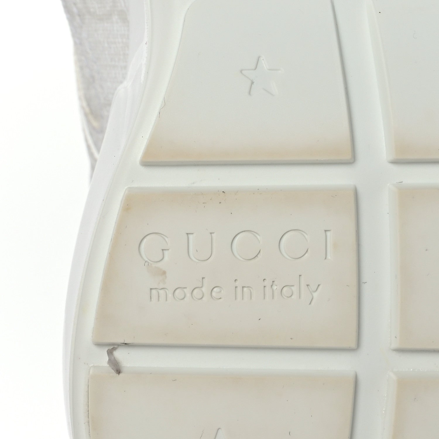 Gucci GG Supreme Monogram Womens Rhyton Sneakers 37.5 White 7 of 7
