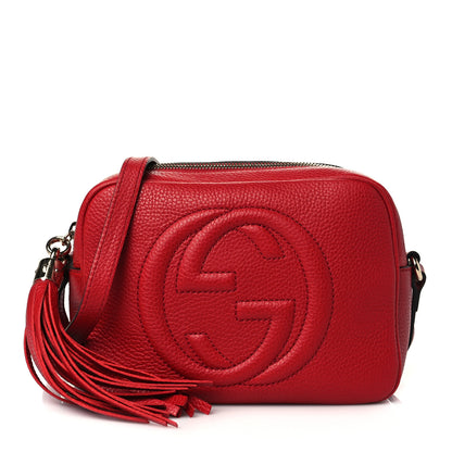 Gucci Pebbled Calfskin Small Soho Disco Bag Tabasco Red 1 of 10