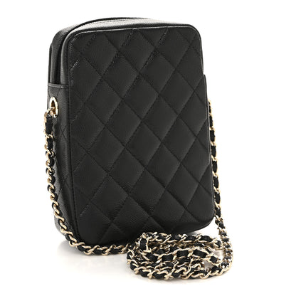 Chanel Caviar Quilted Vertical Flap With Chain Black 3 of 12