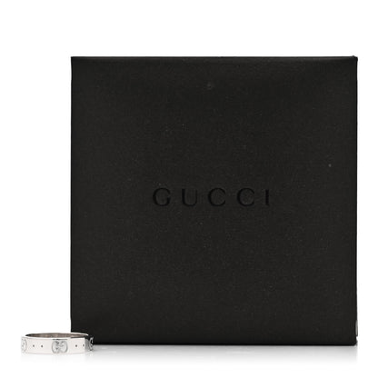 Gucci 18K White Gold 4mm Icon Thin Band Ring 50 5.25 8 of 8