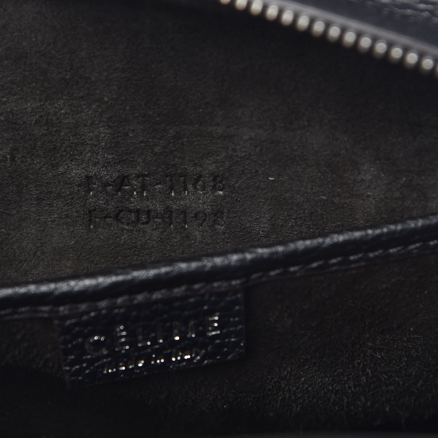 Celine Drummed Calfskin Nano Luggage Black 8 of 10