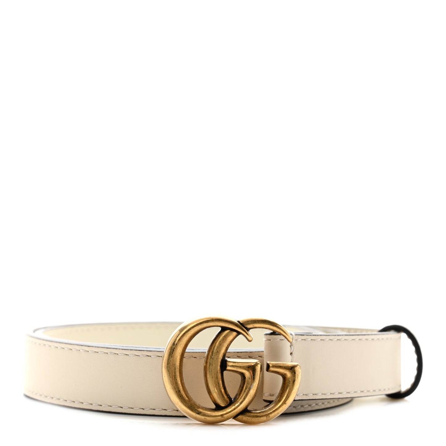 Calfskin Double G 20mm Belt 70 28 Mystic White