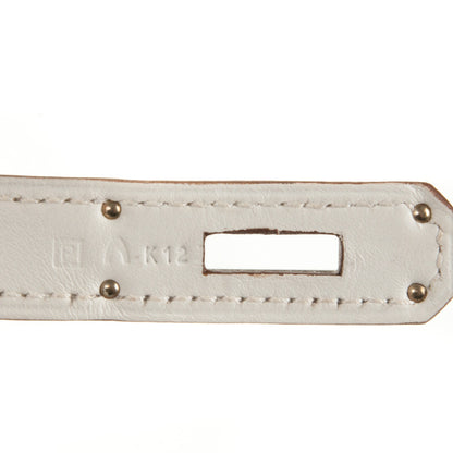 Hermes Togo Swift Ghillies Kelly 32 White Gris Perle 10 of 26