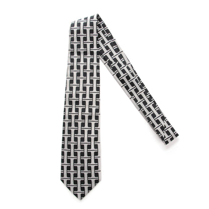 Hermes Woven Silk Mens Neck Tie 1 of 4