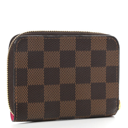 Louis Vuitton Damier Ebene 2020 Christmas Animation Roller Coaster Zippy Coin Purse Pivoine 3 of 7