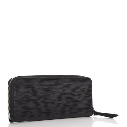 Louis Vuitton Epi Clemence Wallet Black 3 of 7