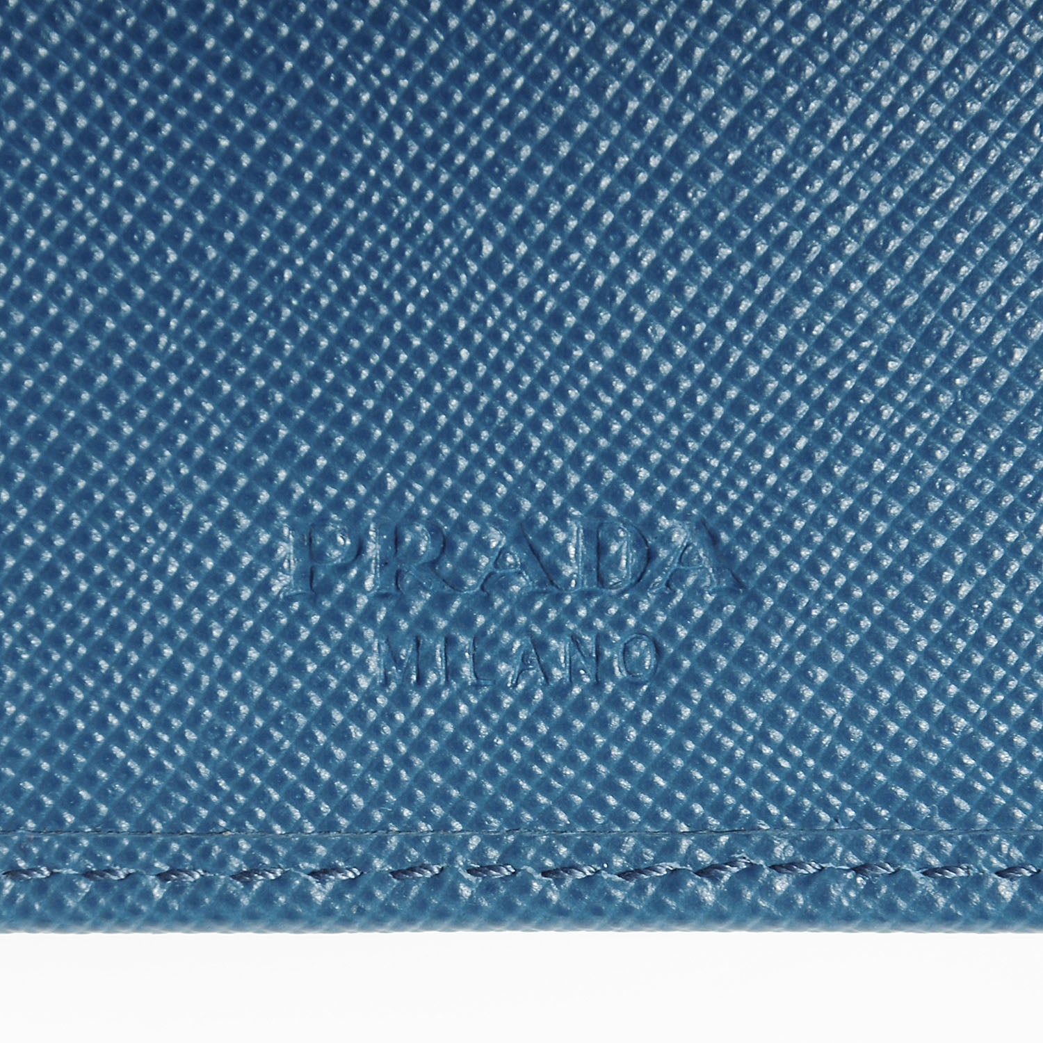 Prada Saffiano Calfskin Document Holder Cobalto 8 of 9