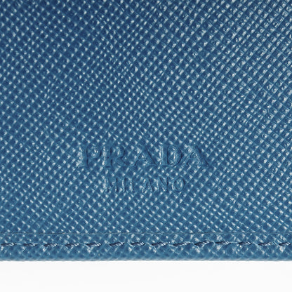 Prada Saffiano Calfskin Document Holder Cobalto 8 of 9