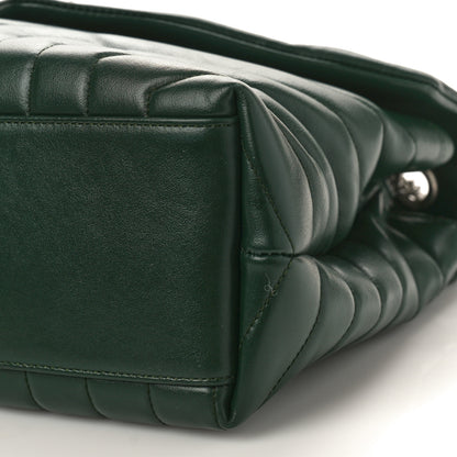 Saint Laurent Calfskin Y Quilted Monogram Medium Loulou Chain Satchel Dark Leaf 8 of 8