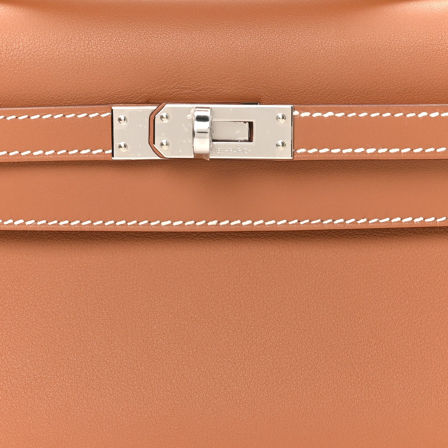 Hermes Swift Kelly Pochette Clutch Gold 8 of 11