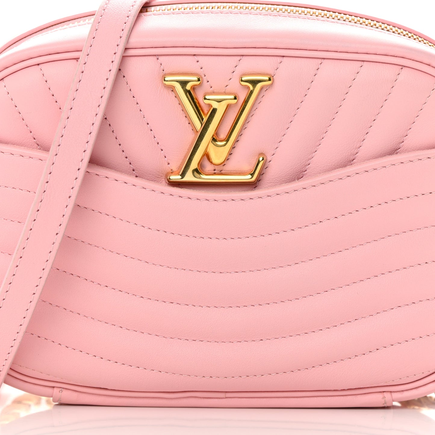 Calfskin New Wave Camera Bag Smoothie Pink