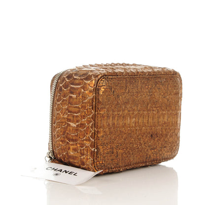 Chanel Python Jewelry Case Khaki 4 of 7