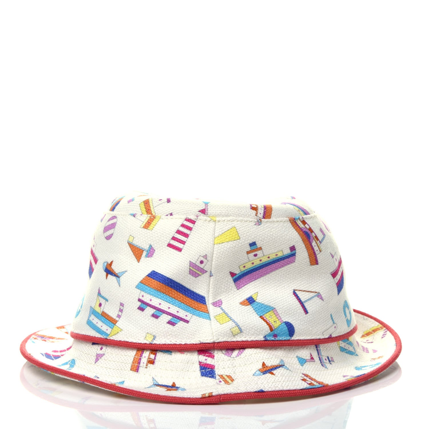 Hermes Canvas Petit Chalutier Bucket Hat 52 Grenadine 4 of 7