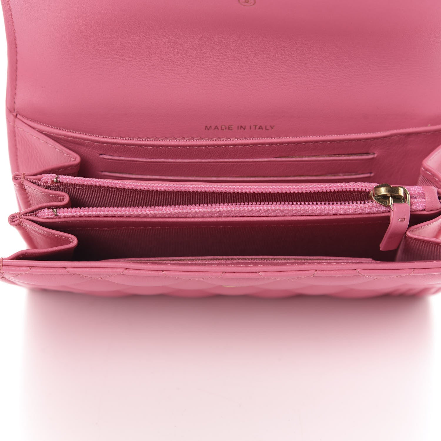 Chanel Lambskin Quilted Medium Boy Flap Wallet Pink 5 of 14