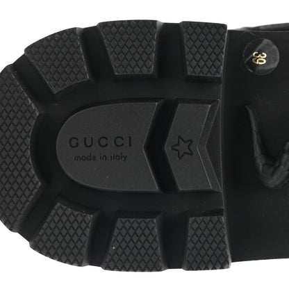 Gucci Calfskin Nappa Matelasse Frances Chelsea Boots 39 Black 7 of 9