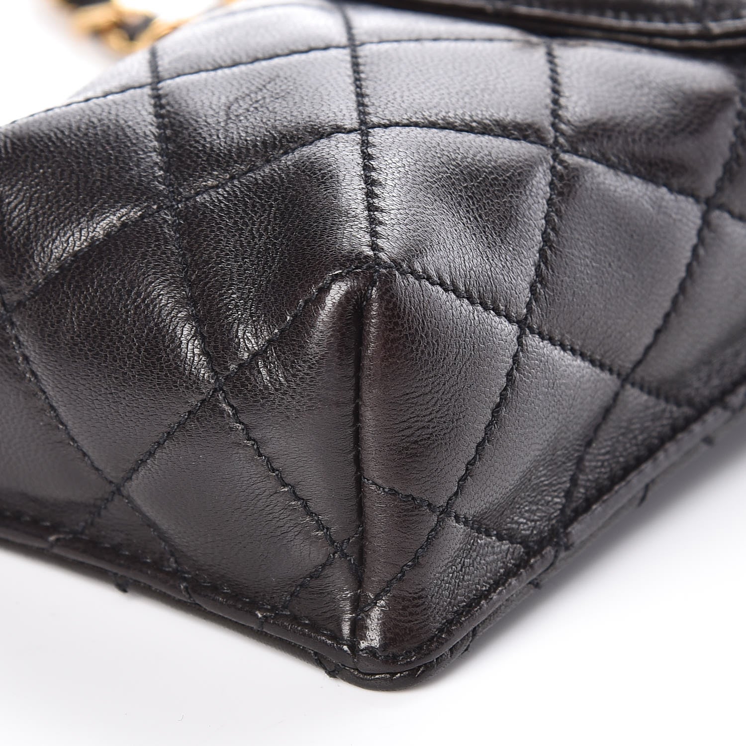 Chanel Lambskin Quilted Phone Holder Black 11 of 11