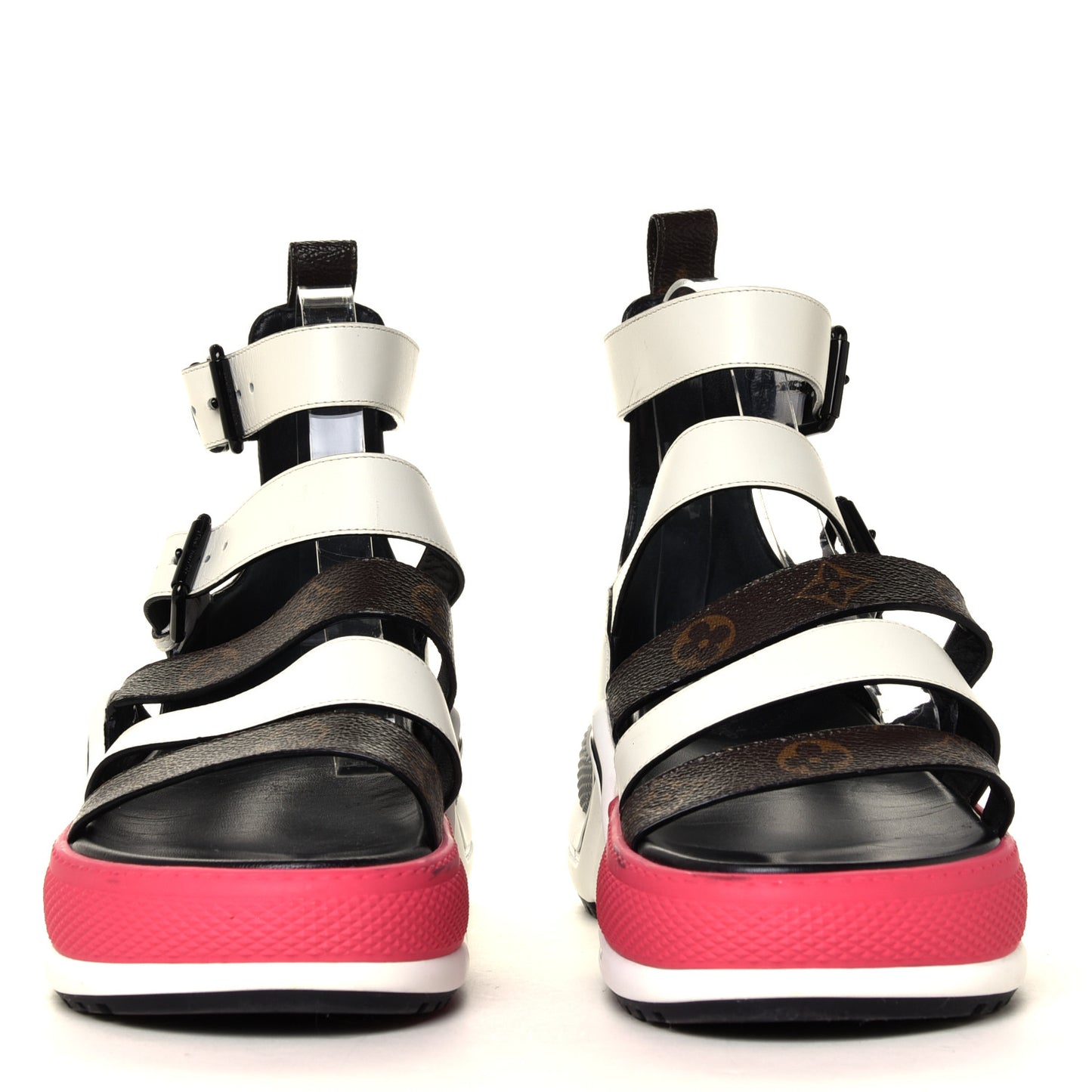 Patent Monogram LV Archlight Sandal 41 White