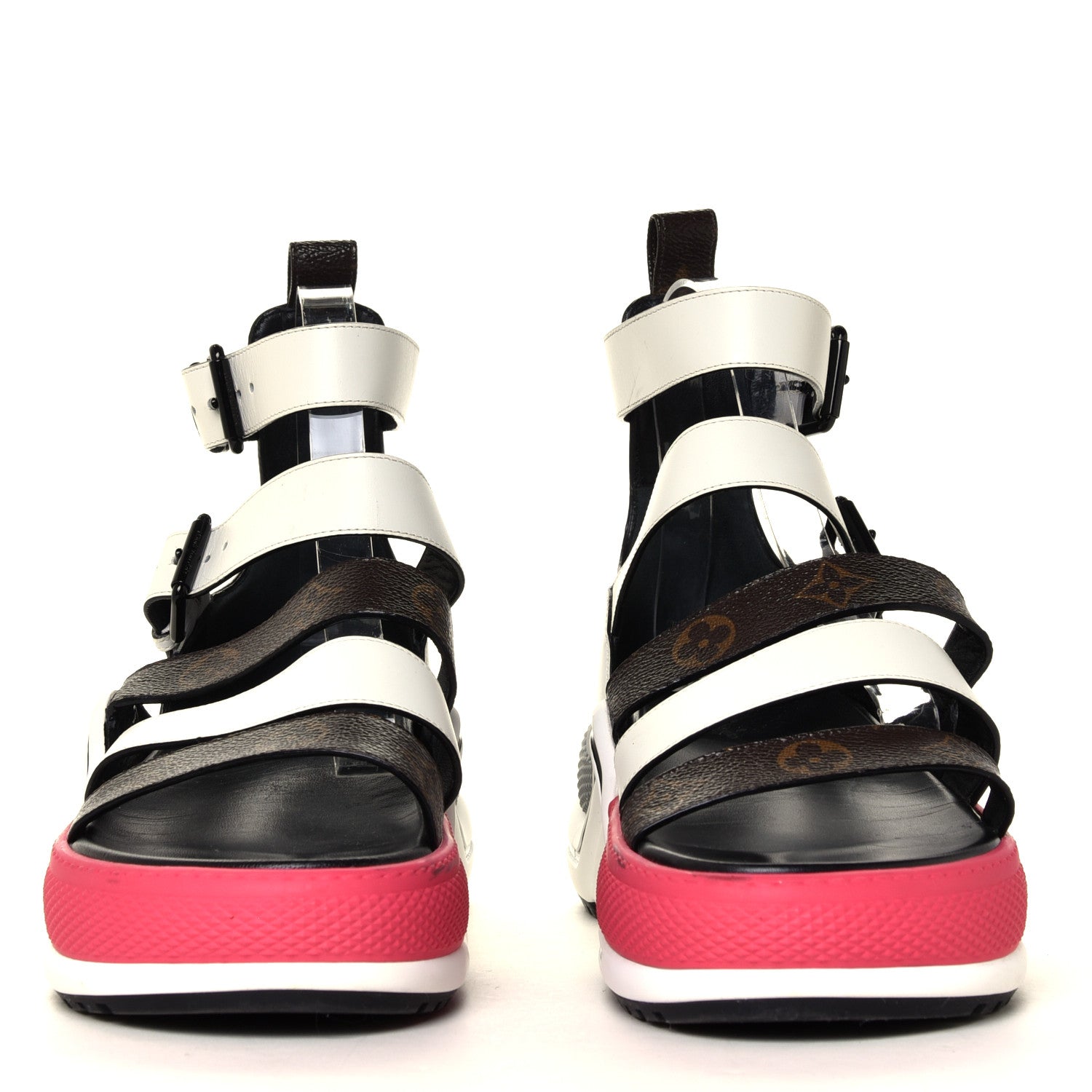 Louis Vuitton Patent Monogram LV Archlight Sandal 41 White 4 of 12