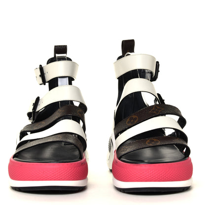 Louis Vuitton Patent Monogram LV Archlight Sandal 41 White 4 of 12