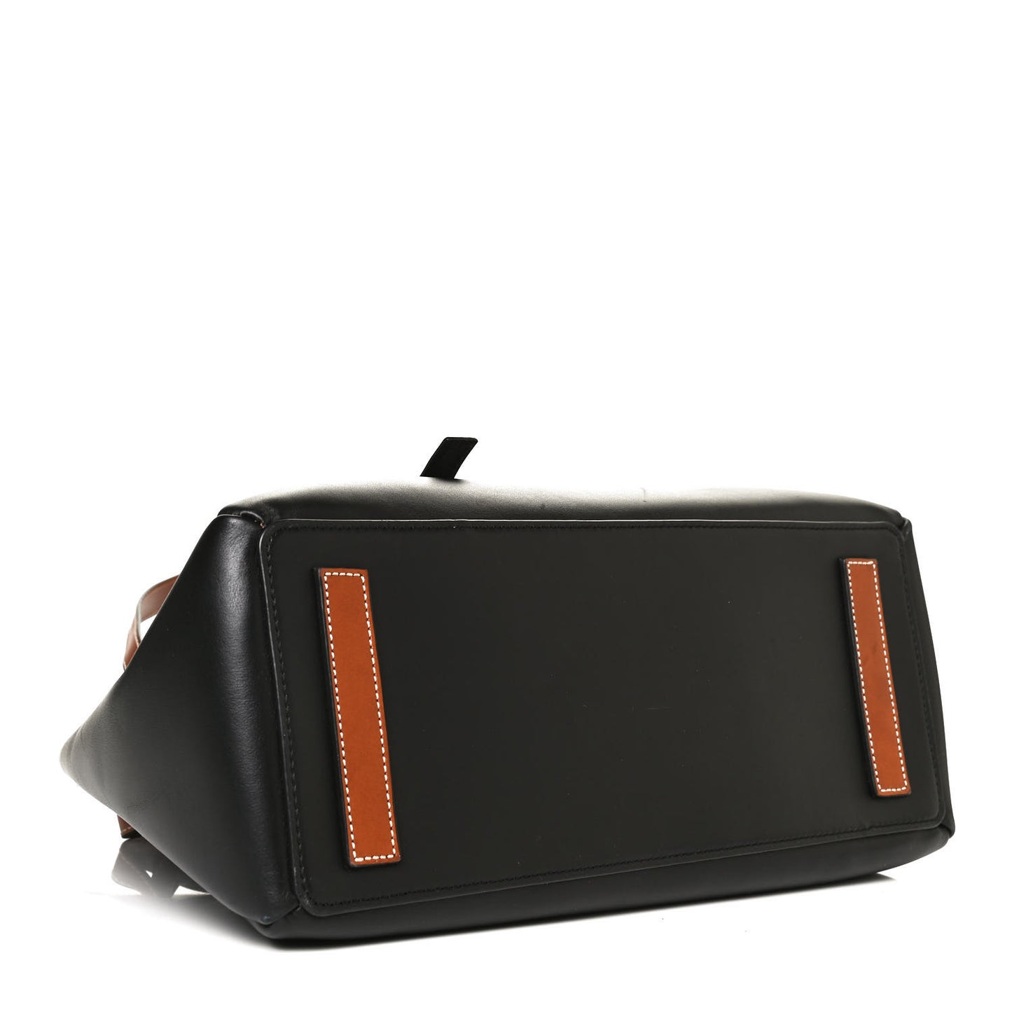 Boxcalf Lazo Tote Black Tan