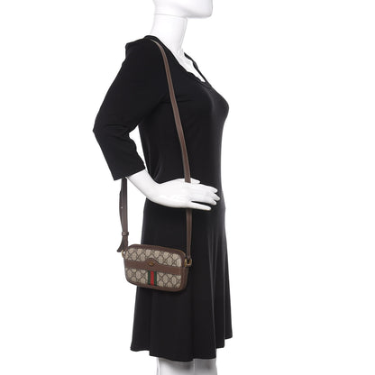Gucci GG Supreme Monogram Web Mini Ophidia GG Bag Brown 2 of 11
