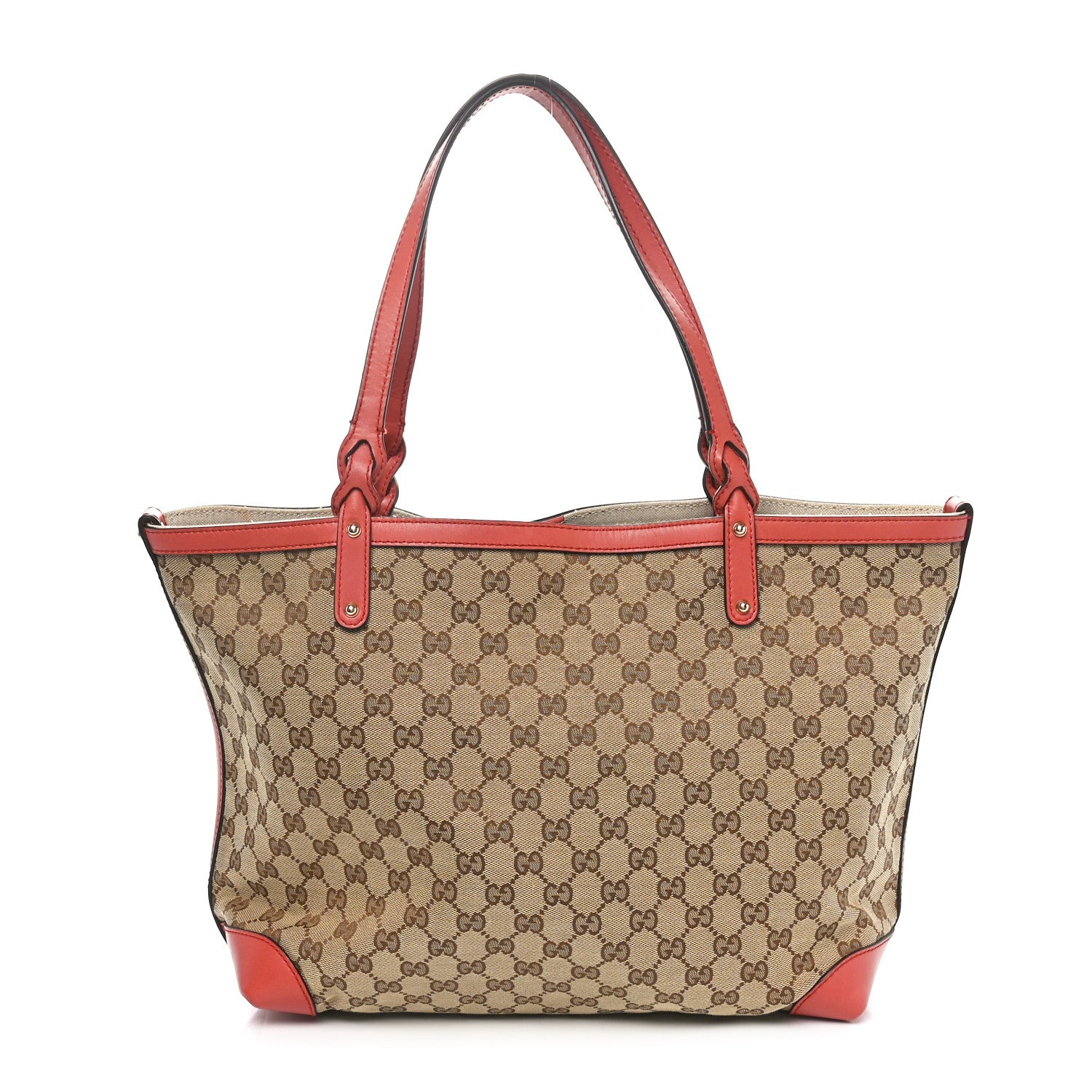 Gucci Metallic Monogram Medium Craft Tote Coral 1 of 11