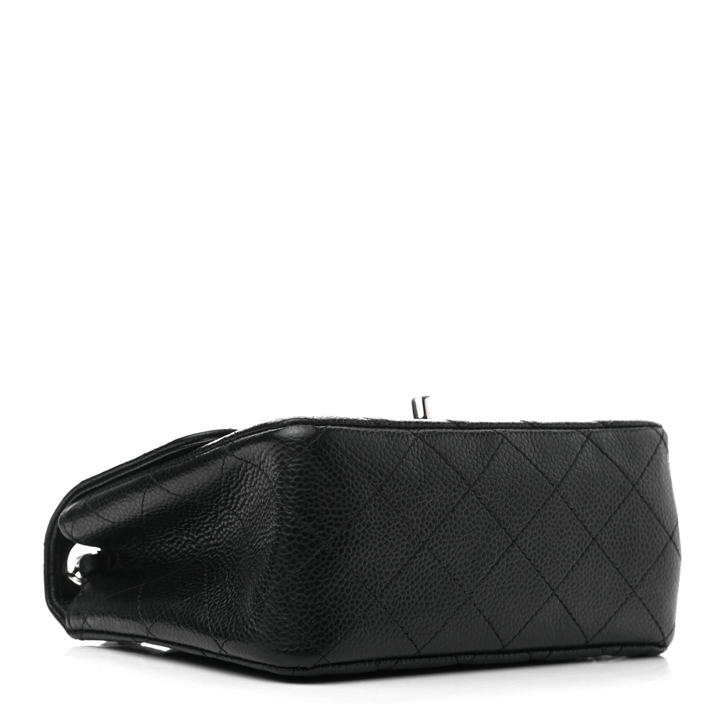 Caviar Quilted Mini Square Flap Black