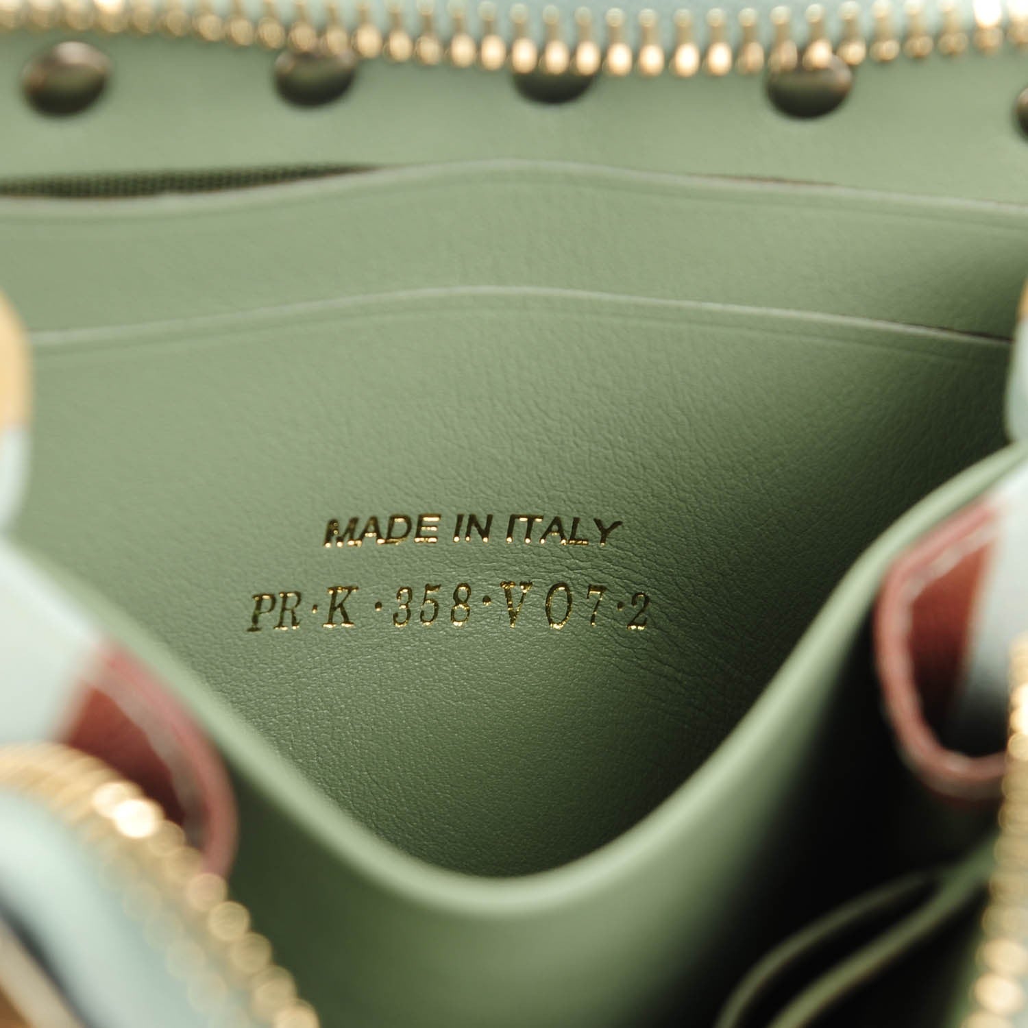Valentino Garavani Calfskin Native Couture 1975 Rockstud Zip Around Coin Case Card Holder 7 of 8