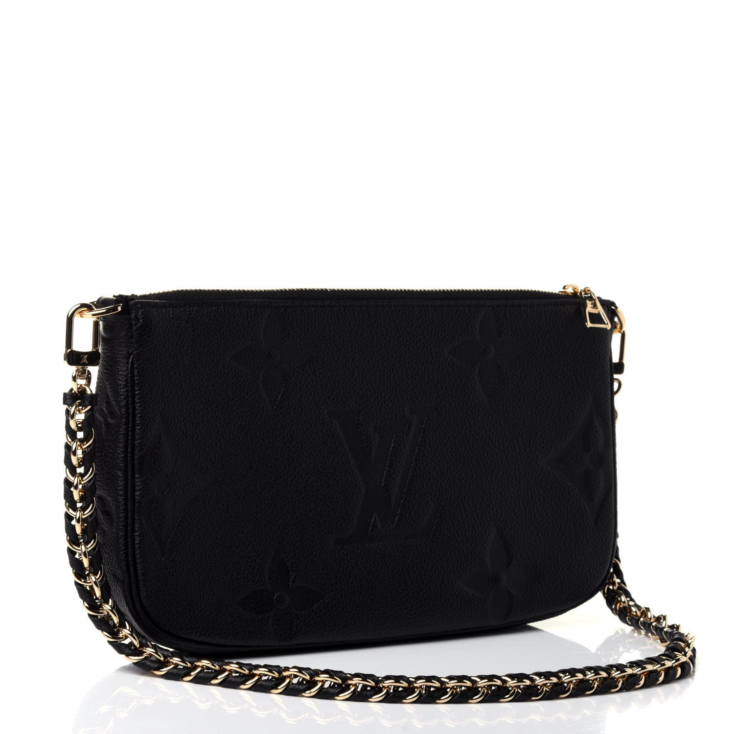 Louis Vuitton Empreinte Monogram Giant Multi Pochette Accessories Large Pochette Black 2 of 5