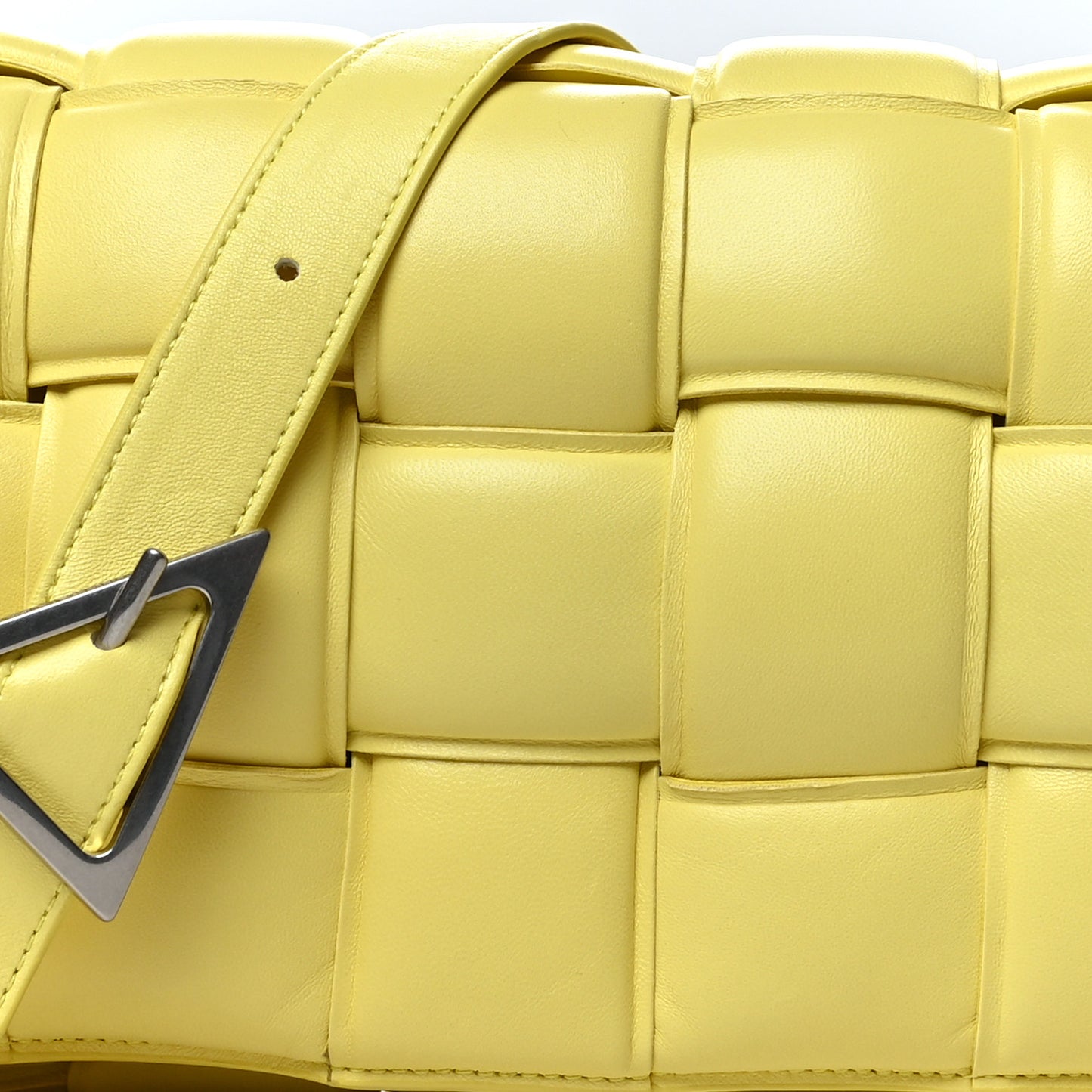 Nappa Maxi Intreccio Padded Cassette Crossbody Bag Sherbert